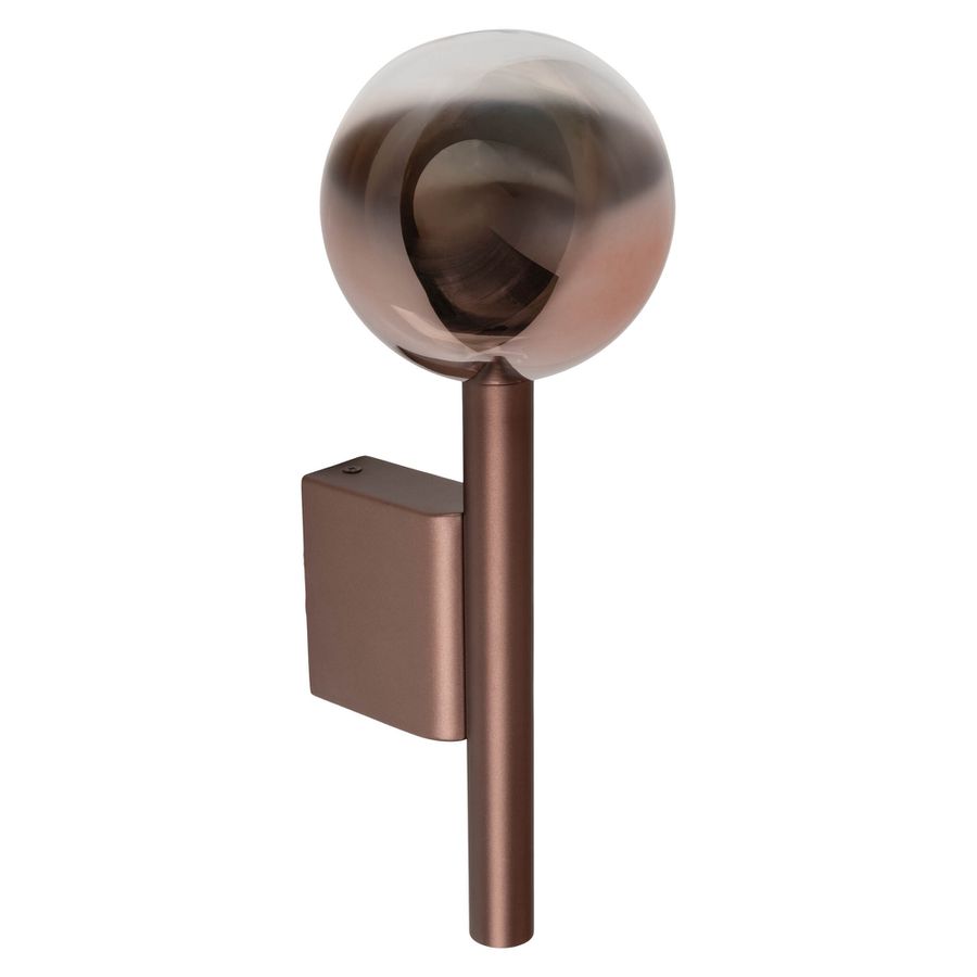 LED Wandleuchte  SINGAPUR  H: 34cm kupfer - IP20, LED-Modul, Kupfer