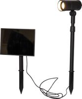 Solar Spotlight Powerspot - Indoor, Outdoor, Warmweiss, Schwarz
