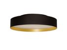 LED DALI-Anbauleuchte SUGAR 50 - 50W, 4800lm, 3000K, IP40, DALI dimmbar, D=600mm, H=103mm, schwarz/gold