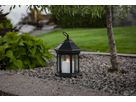 Laterne Linta - Outdoor, Schwarz, 26 cm höhe, Timerfunktion