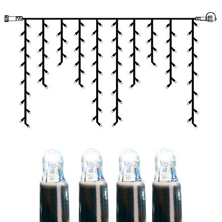 System LED Extra, Icicle, 200x100cm - Schwarz, Kaltweiss