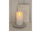 LED Pillar Kerze Glow - Indoor, Weiss, 10cm Höhe, Timerfunktion