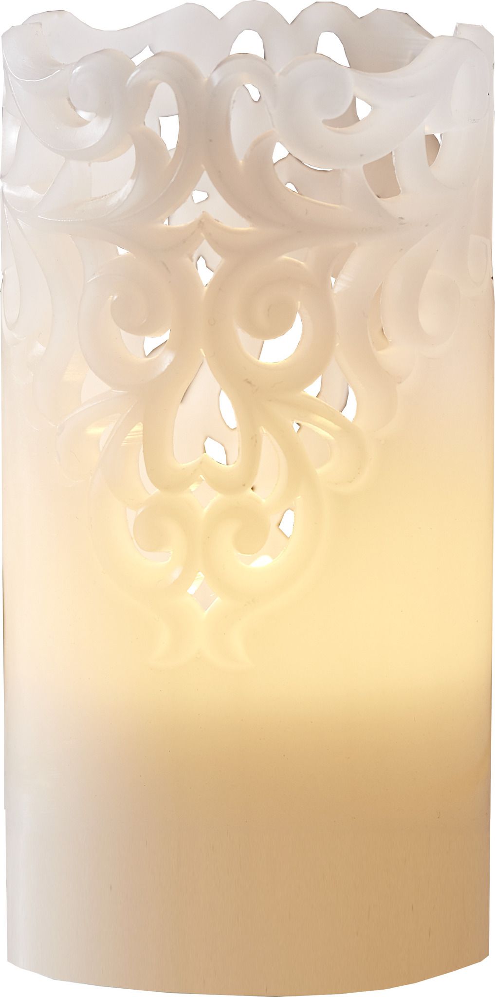 Bougie à cire LED Clary - Indoor, Weiss, 15cm Höhe, Timerfunktion