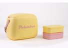 Polarbox CoolerBag gelb 6l inkl. 2 Frischhalte-Dosen gelb & rosa - Kühlbox, 6l, Vintage Design