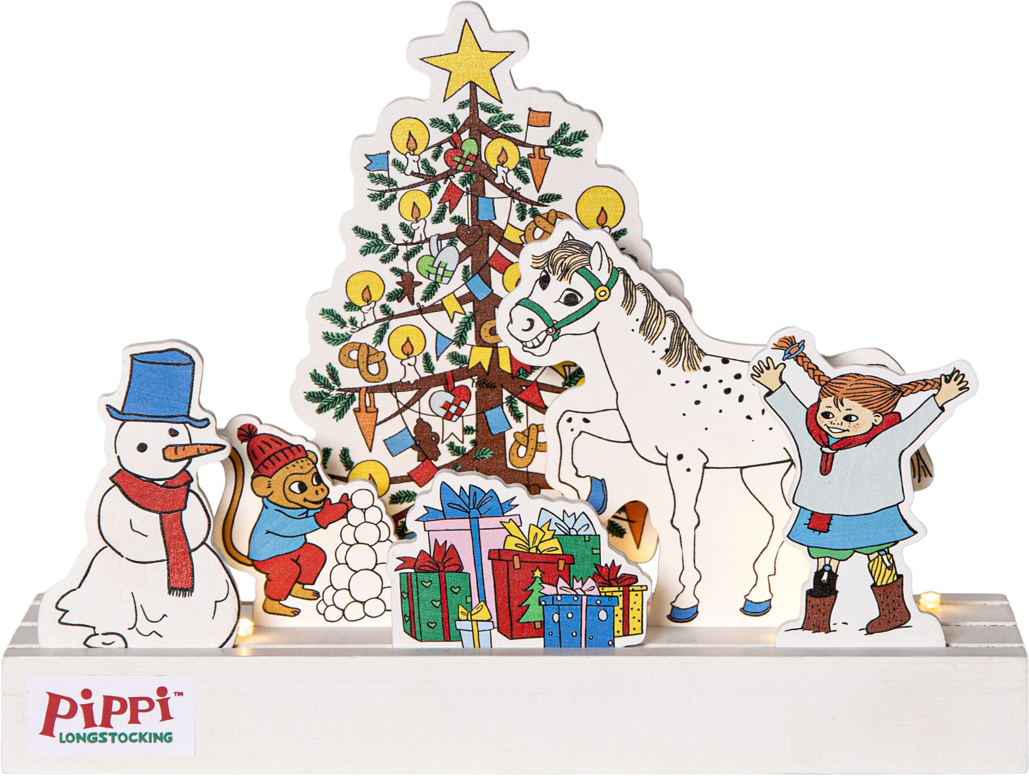 Indoor Dekoration PIPPI - Indoor, Multicolorcolor, 18.50cm Höhe