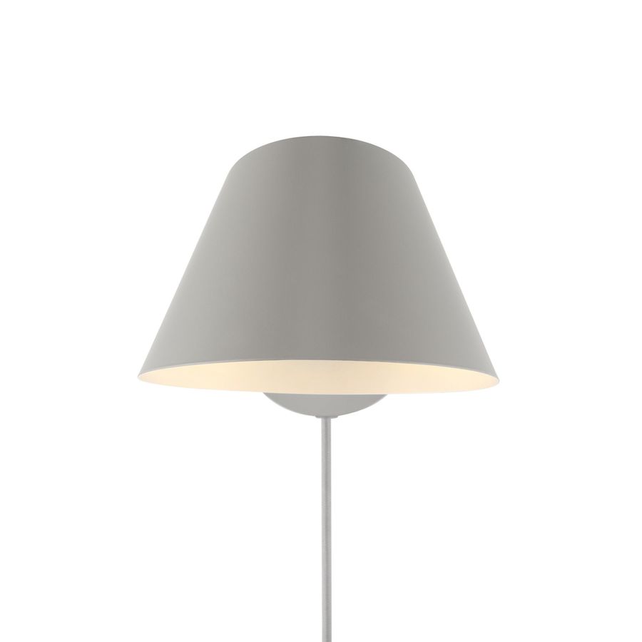 Stay Short, Wandleuchte, Grau - E27, max. 60W, IP20