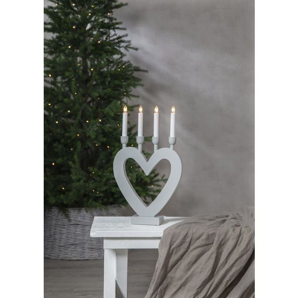 Kerzenständer  Dala - IP20, Warmweiss, 4 LED