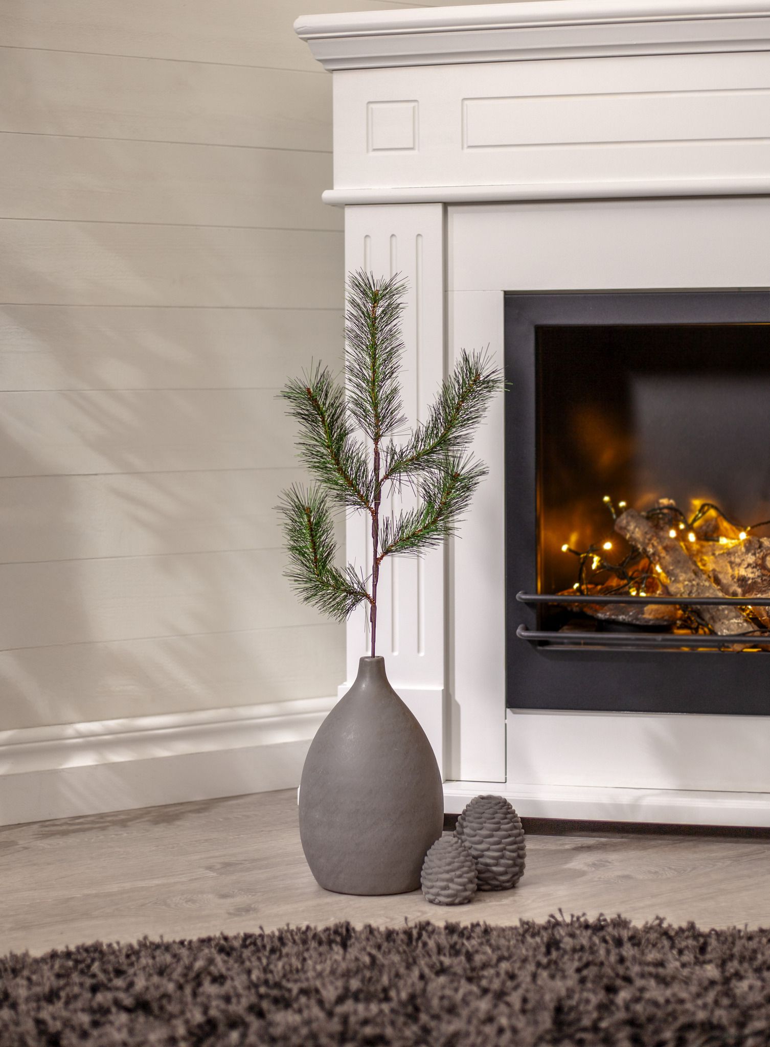 Dekorativer Zweig Tallis 30 p - Indoor, Grün, 65.00cm Höhe