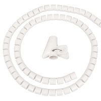 Canalina per cavi 2m, bianco - 2.0m, 15mm Durchmesser, weiss