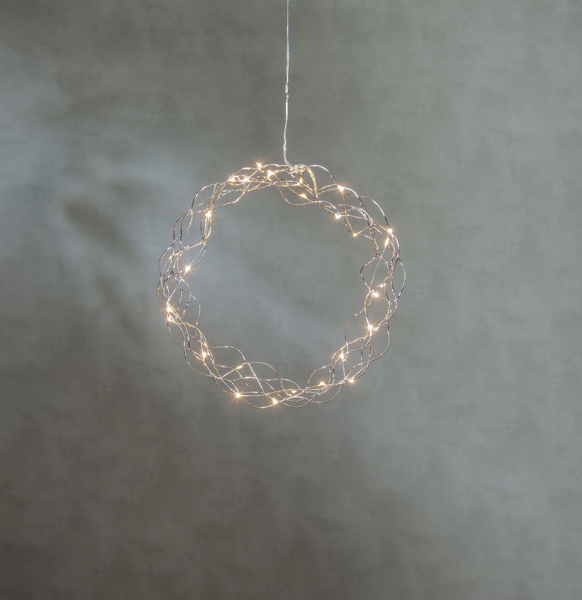Kranz Curly - IP20, Warmweiss, 30 LED