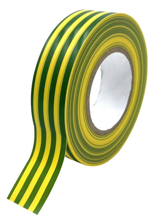 Isolierband - 15mmx10m, grün/gelb