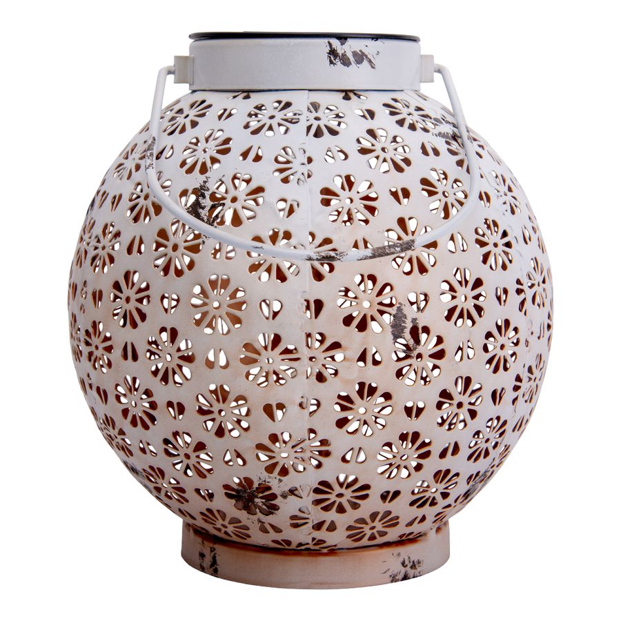 LED Deko-Solarleuchte lb: 18cm weiß - LED Deko-Solarleuchte lb: 18cm weiß