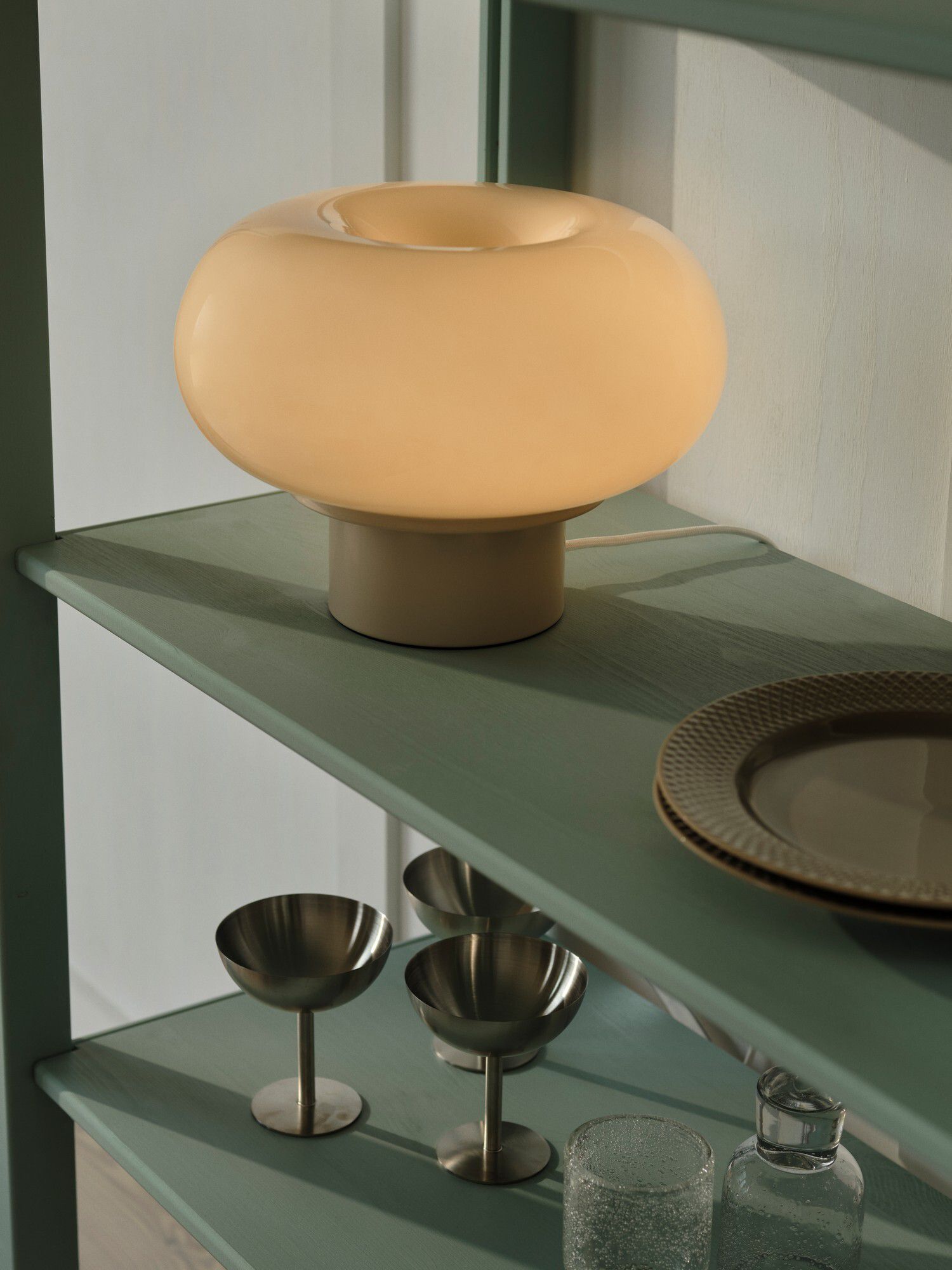 Tischlampe Malti Beige - E27, IP20, 230V