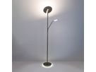 LED-CCT Stehleuchte  SAMIRO  inkl. Lesearm H: 180cm satiniert /stahl-blank - IP20, LED-Modul, Stahl-Blank