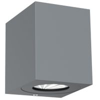 Canto kubi 2, Wandleuchte, Grau - 2X6W LED, 2700K, IP44, 230V