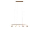 5er Pendelleuchte  DONIKA  L: 116 cm - IP20, G9, Braun