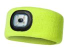 LED Stirnband gelb, USB aufladbar - gelb, 150lm, inkl. USB-Akku