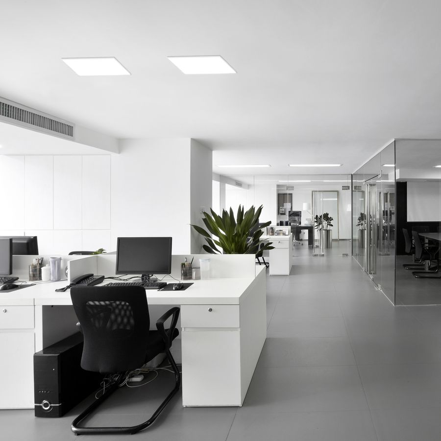 LED Panel-Deckenleuchte Carente l/b: 45cm - rahmenlos - LED fest verbaut, 2700-6500K, warm-kaltweiss