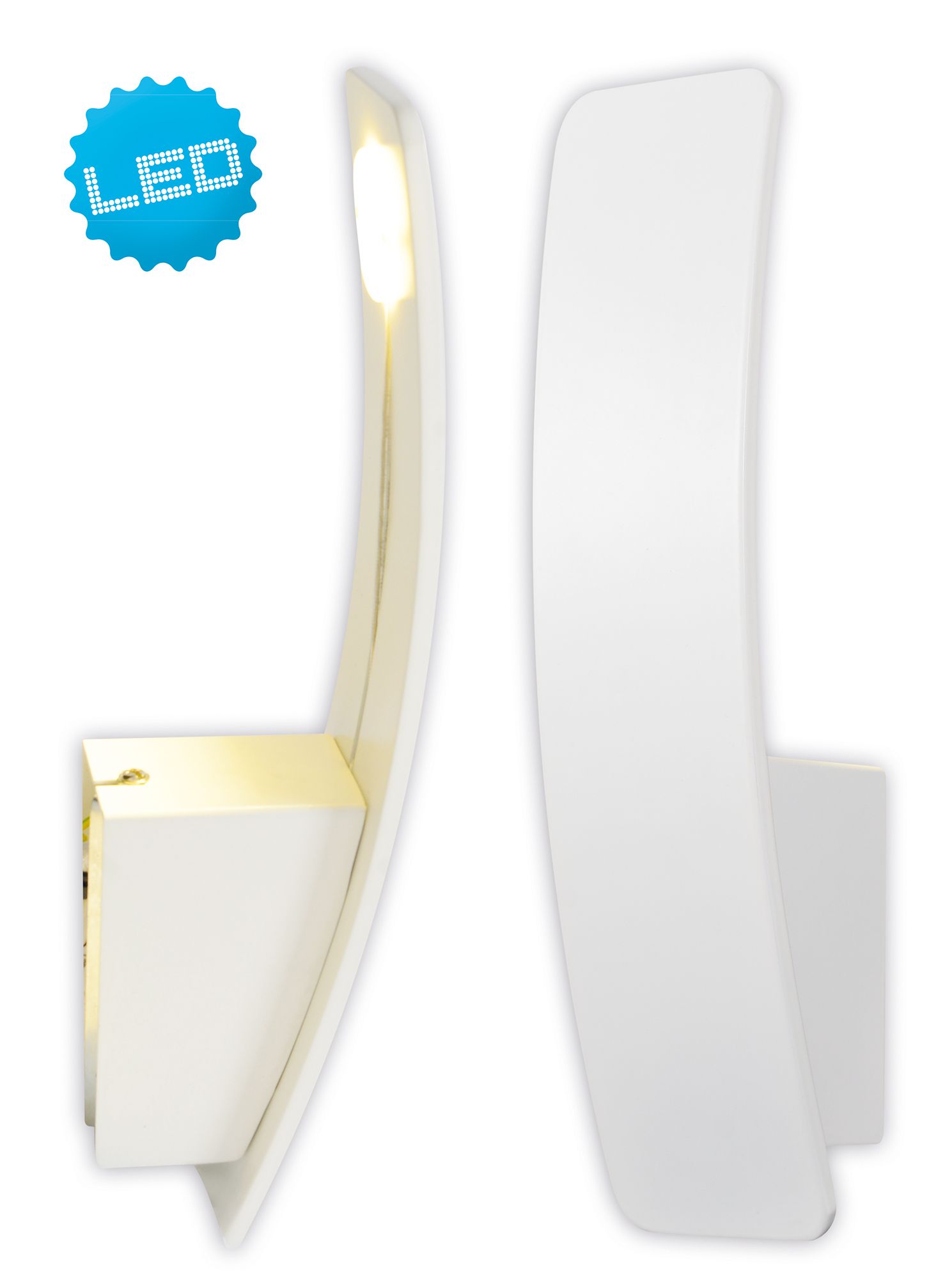 LED Wandleuchte Stan - LED fest verbaut, 3000K, warmweiss