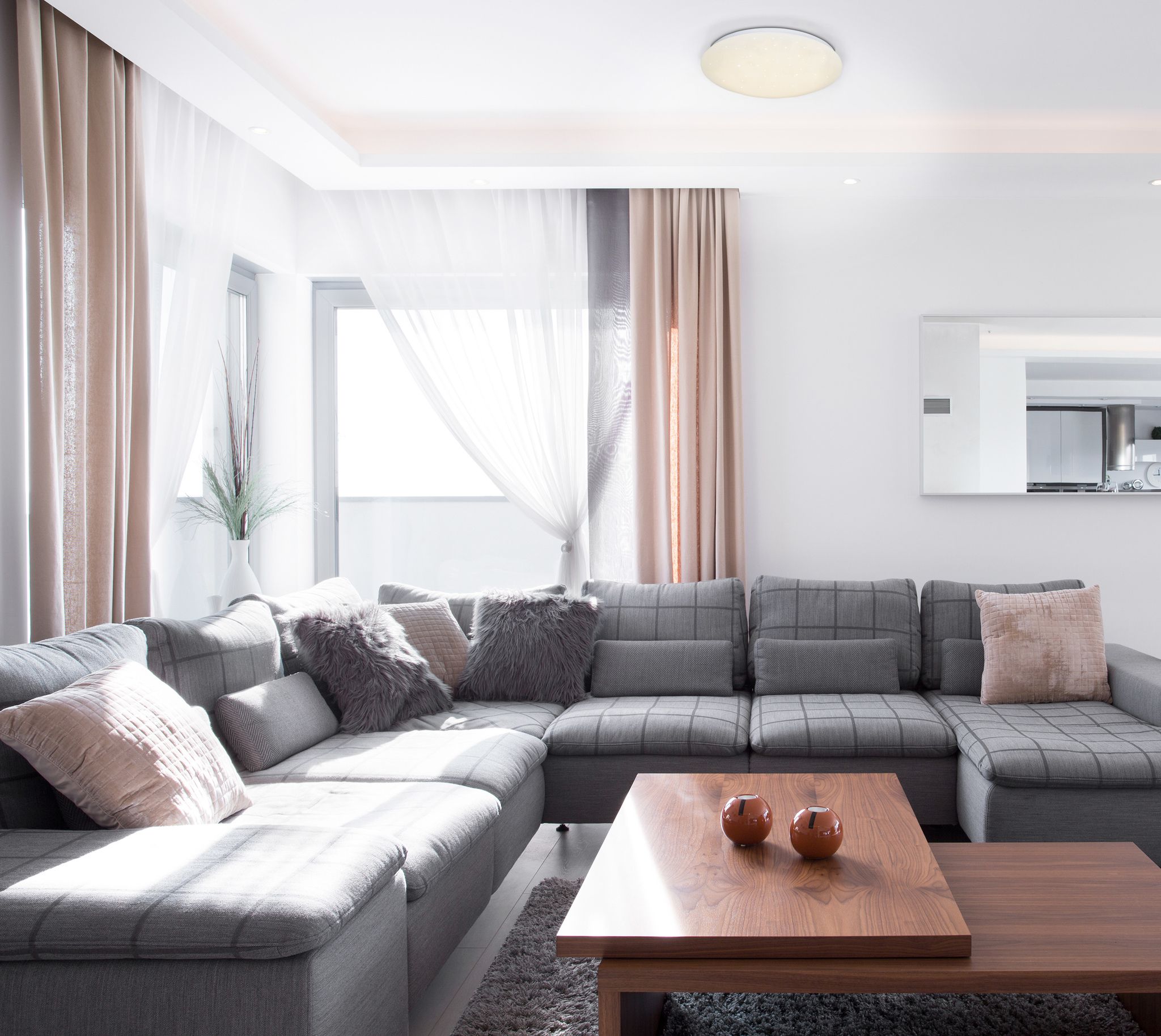 LED Deckenleuchte d: 26cm Como - LED fest verbaut, 3000K, warmweiss