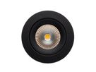 LED Einbauspot-Set ONE 360 (3000K) - 8W, 715lm, 3000K, IP44, CRI 90, 36°, schwarz, dimmbar, D=90mm, H=45.4mm, BL=68mm