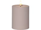LED Pillar Kerze Flamme Soft - Indoor, Beige, 12.50 cm Höhe, Timerfunktion