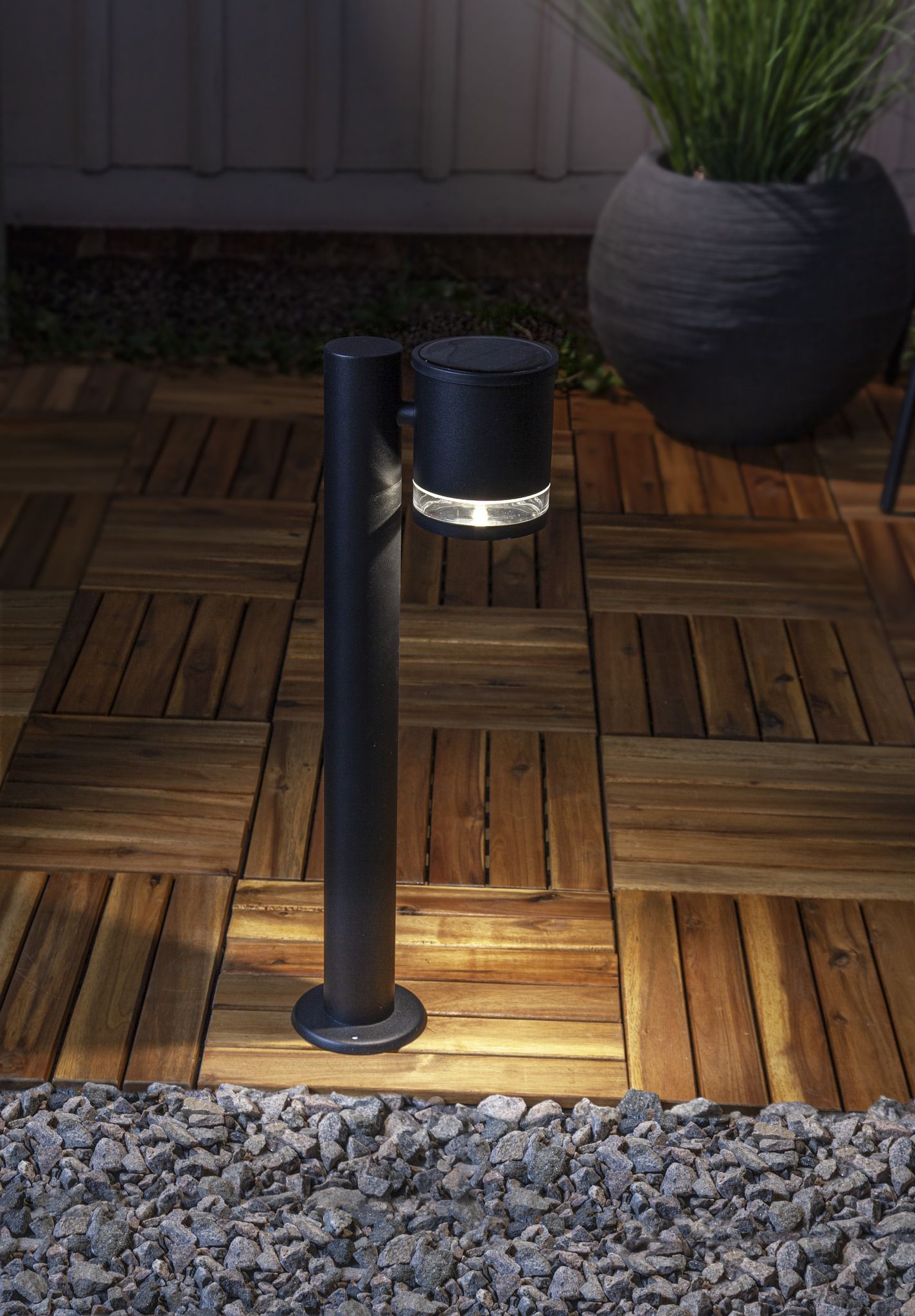 Solar Pollerleuchte Vienna - IP44, Warmweiss, 1 LED