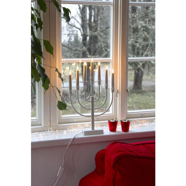 Kerzenleuchter Kristina - IP20, Weiss, Warmweiss