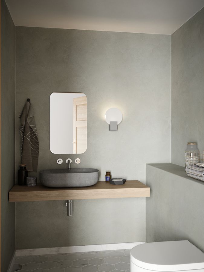 Hester, Wandleuchte, Weiss - LED Modul, 9W, IP44