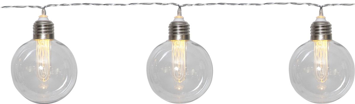 Solar Lichterkette Chania - Transparent, Lichtfarbe Warmweiss