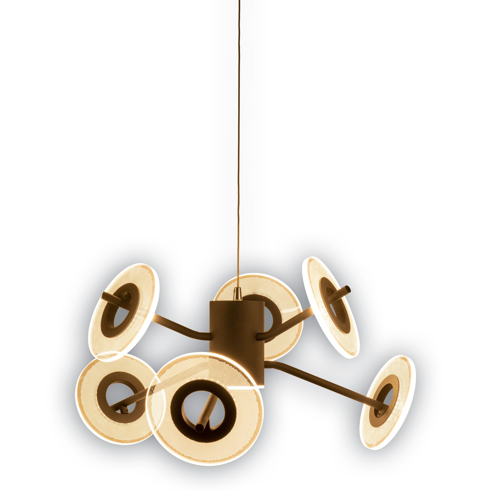 LED Pendelleuchte DISCUS L/B: 50,5 cm - LED fest verbaut, IP20, 48W, 230V