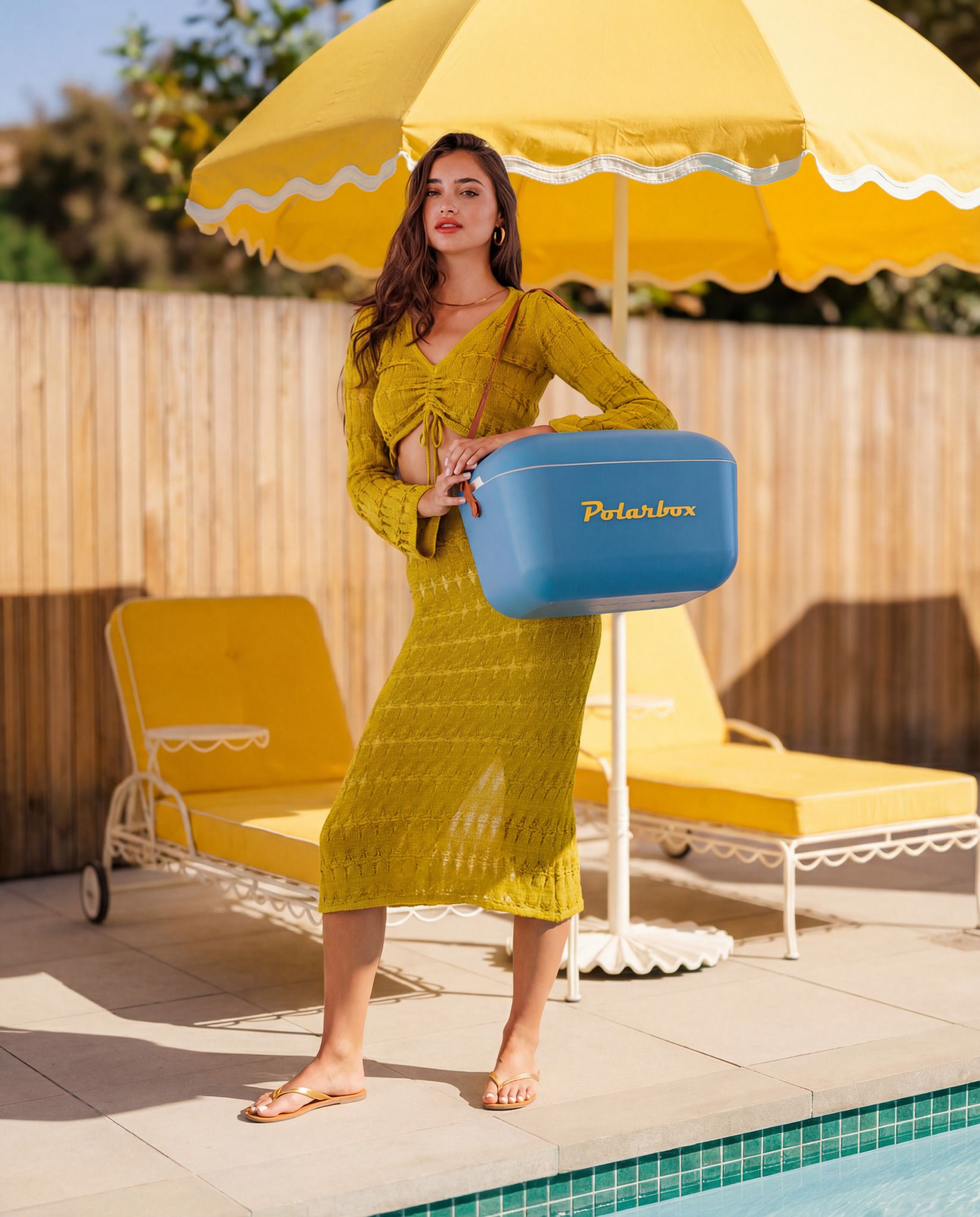 Polarbox Retro Cooler Marine 12l - Kühlbox, 12l, Vintage Design