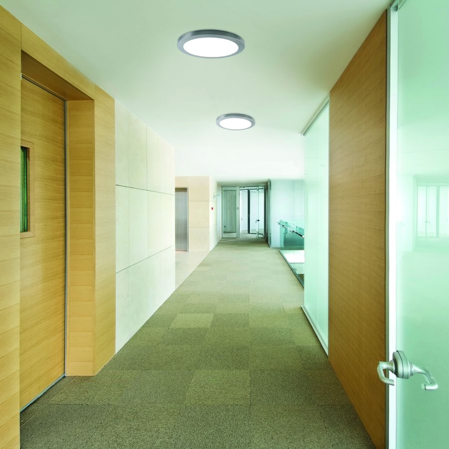 LED Deckenleuchte BONUS 33M - 24W, 2565lm, 3000/4000/6500K, IP20, CRI 80, weiss, nicht dimmbar, inkl. Alu-Ring, D=330mm, H=19mm