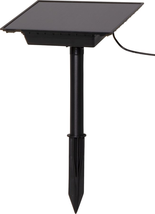 Solar Spotlight Powerspot - Indoor, Outdoor, Warmweiss, Schwarz