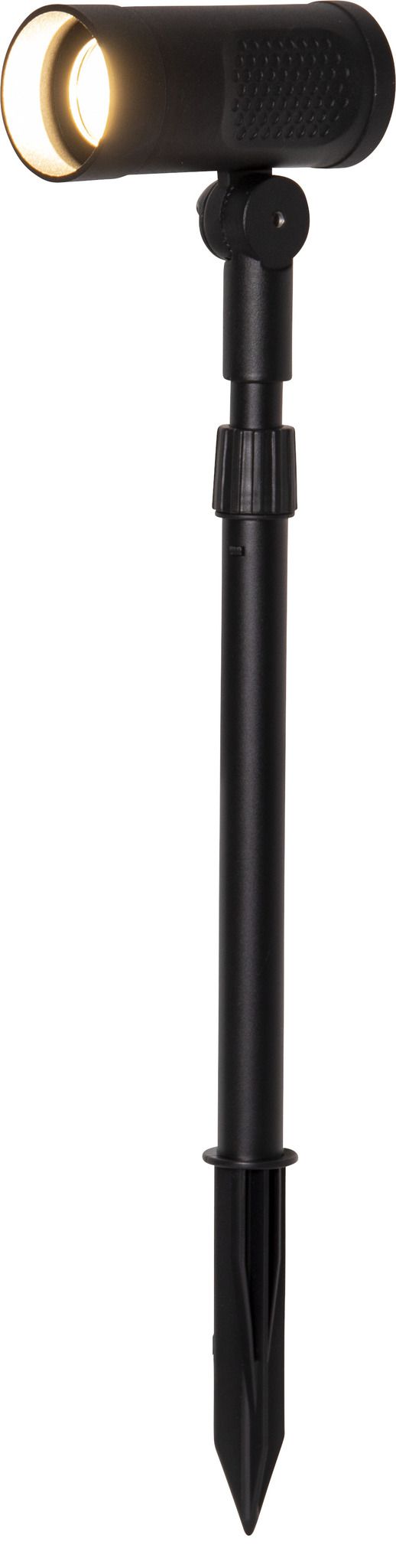 Solar Spotlight Powerspot - Indoor, Outdoor, Warmweiss, Schwarz