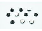 MiniBeans Black - 10 Stück, Ø 15mm, H=10mm, schwarz
