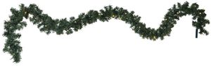 Künstliche Girlande Canadian - grün, 30 LED's, 20cm Höhe