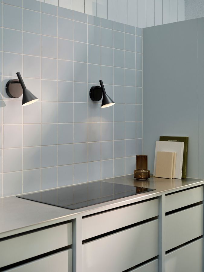 Wandleuchte Kelvis Schwarz - GU10, IP20, 230V