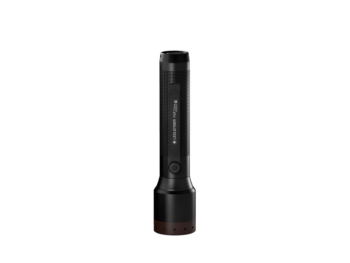 Taschenlampe P6R Core - 6000-7500K, Schwarz, Kopfdurchmesser 3.5 cm