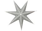 Paper Star Stripe - Indoor, , Weiss