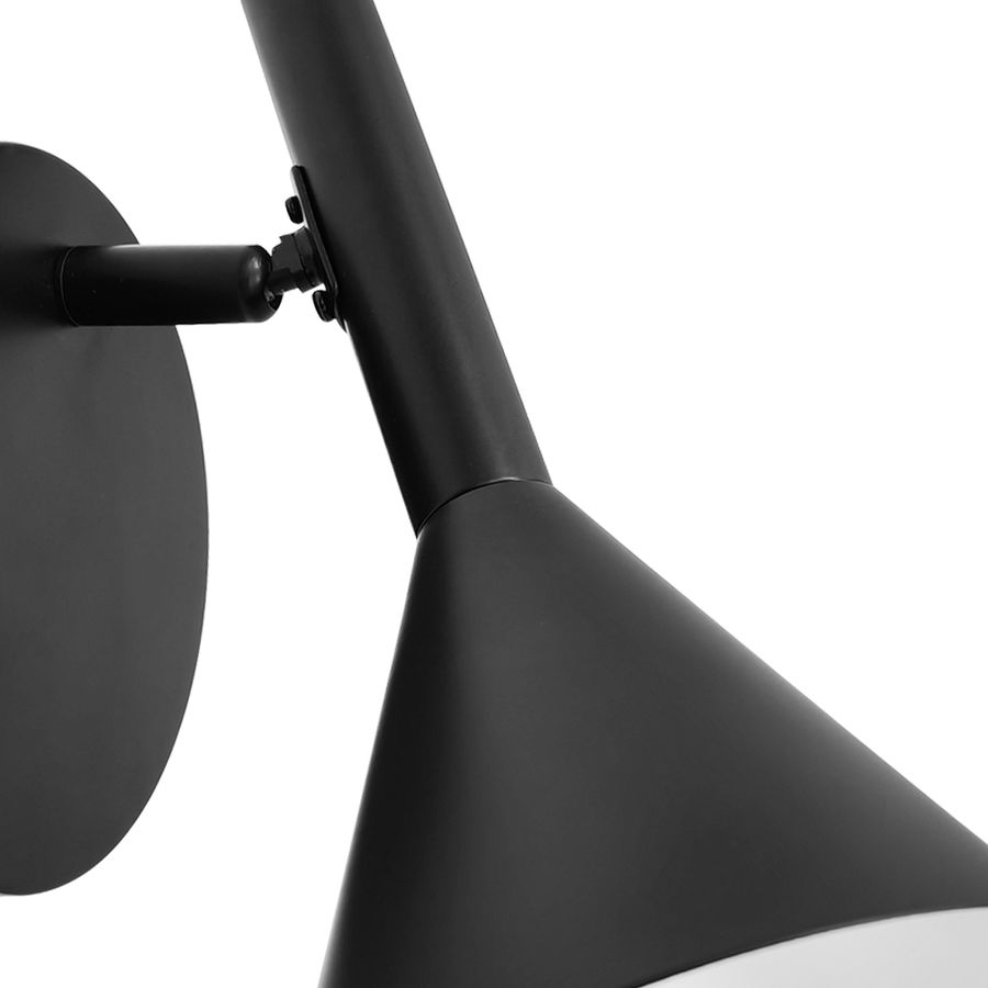 Wandleuchte Kelvis Schwarz - GU10, IP20, 230V