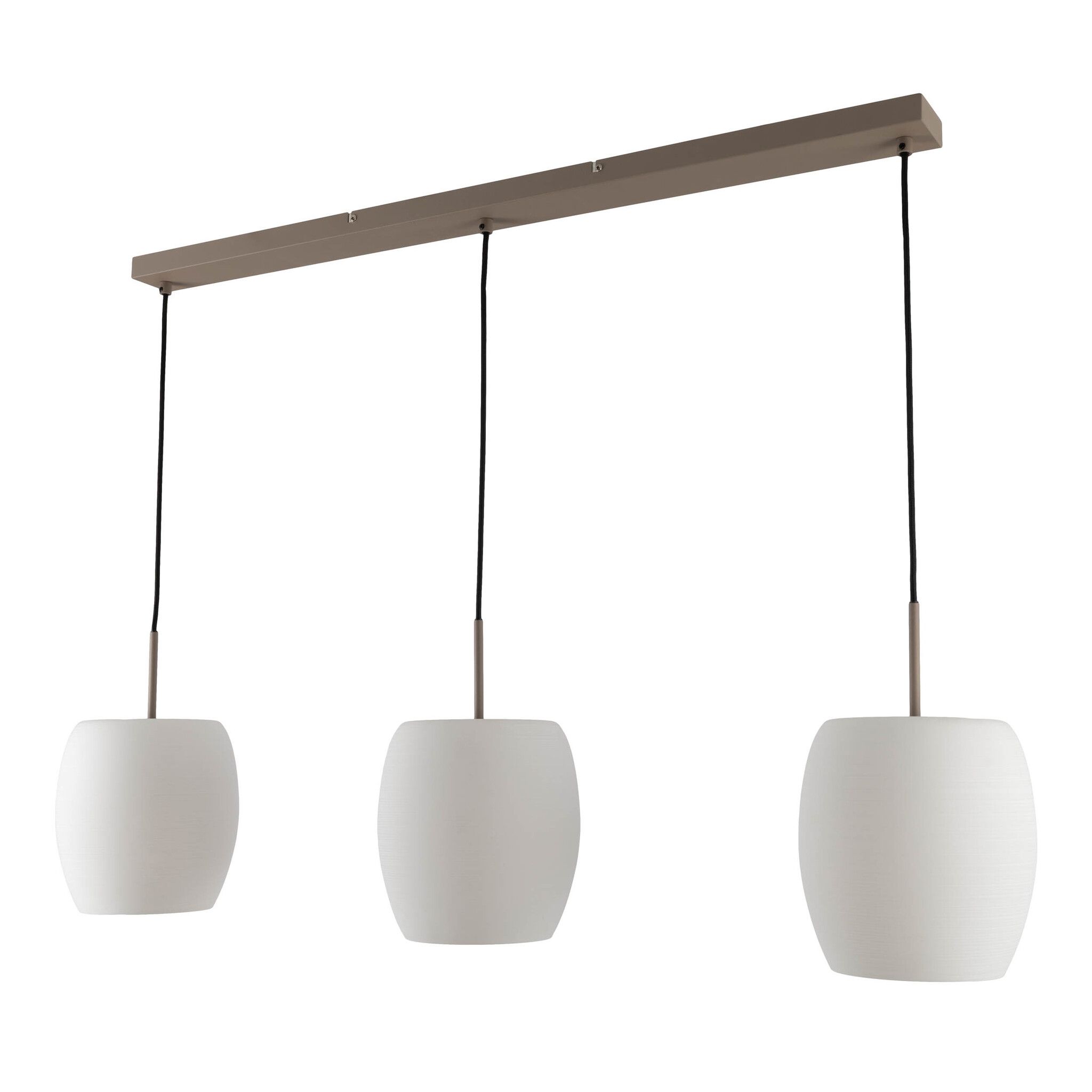 3er Pendelleuchte  NIRELIA  L: 110cm beige - IP20, E27, Beige