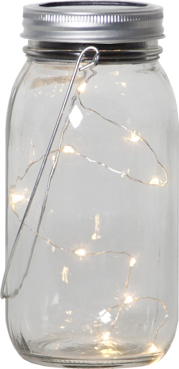 Solar Laterne Jamjar - Transparent, Lichtfarbe Warmweiss