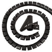Canalina per cavi 2m, noir - 2.0m, 25mm Durchmesser, schwarz