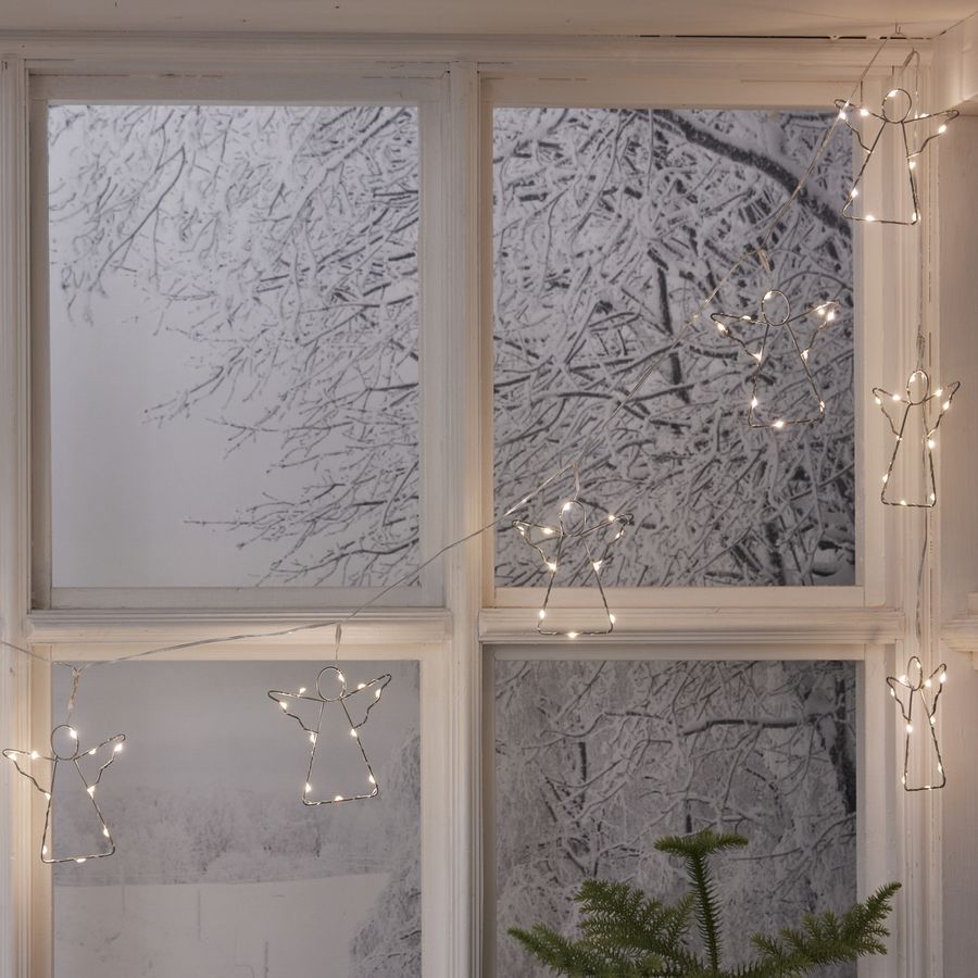 Lichterkette Angela - IP20, Warmweiss,Silber