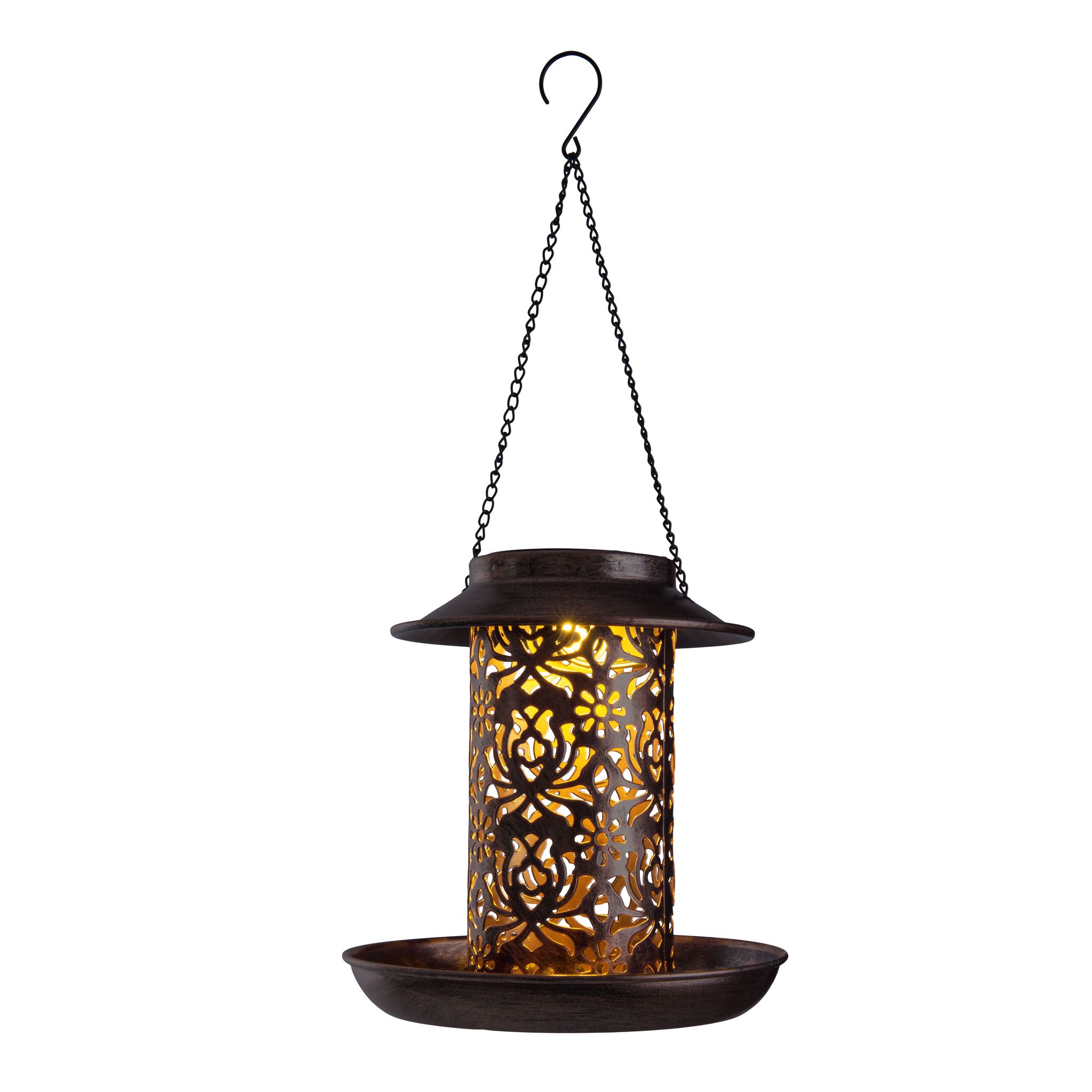 LED Solarleuchte HELGA (Hängeleuchte) H: 41 cm - IP44, 0.06W, Warmweiss