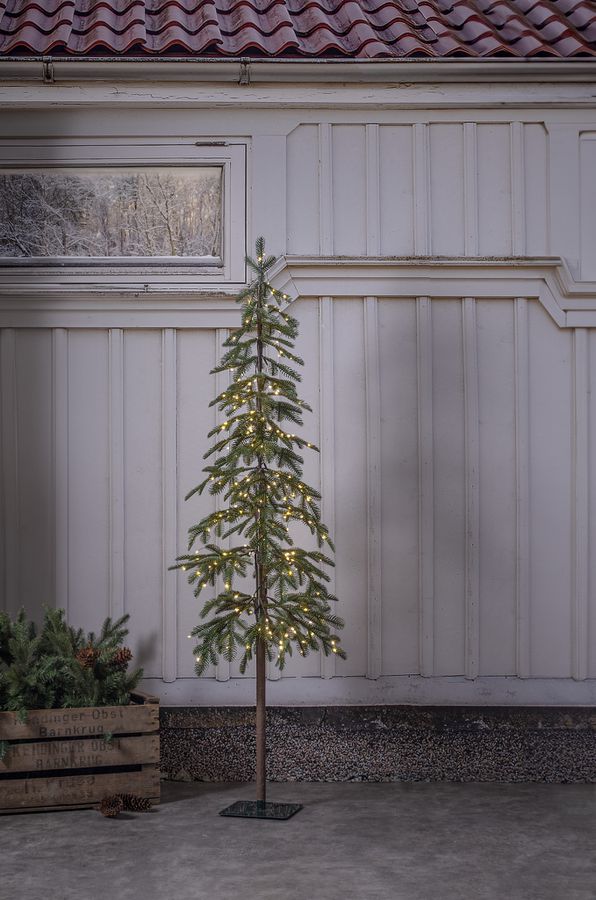 Künstlicher Weihnachtsbaum LED Grantorp - Grün, 240 LED's, 150.00cm Höhe