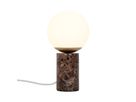 Lilly, Tischleuchte , Marble Braun - E14, IP20, max.25W
