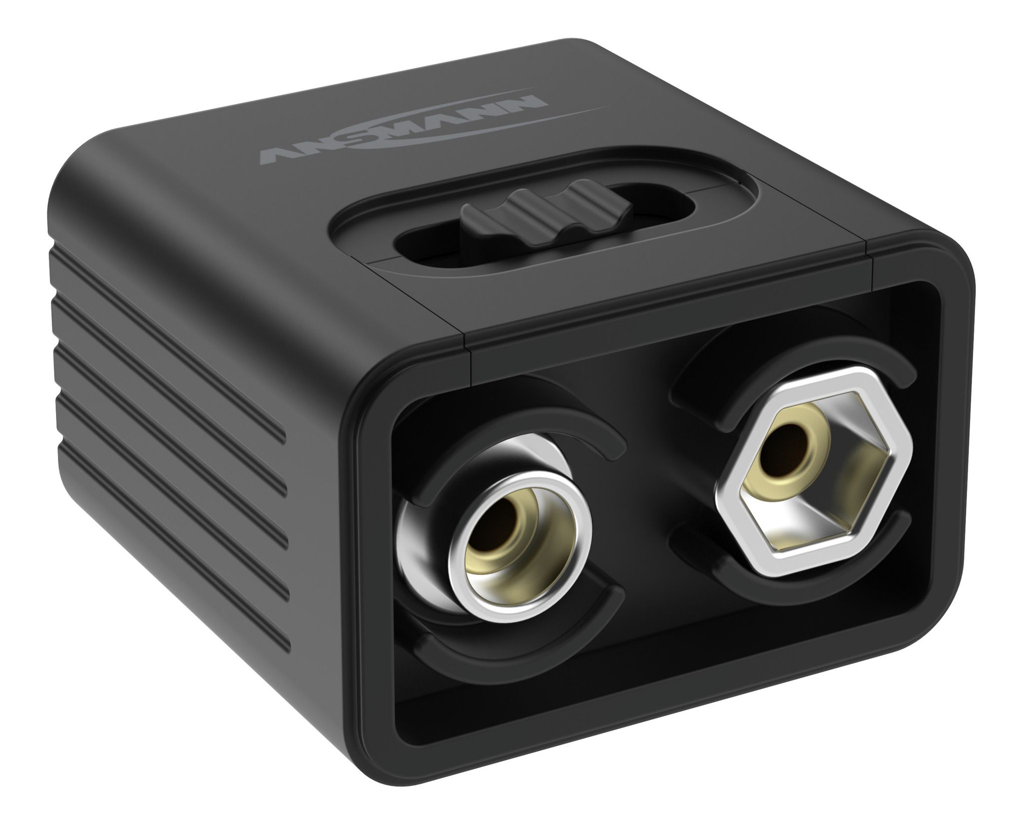 Taschenlampe COB LED-Leuchte mit 9V Batterie - 60lm, IP20, Schwarz