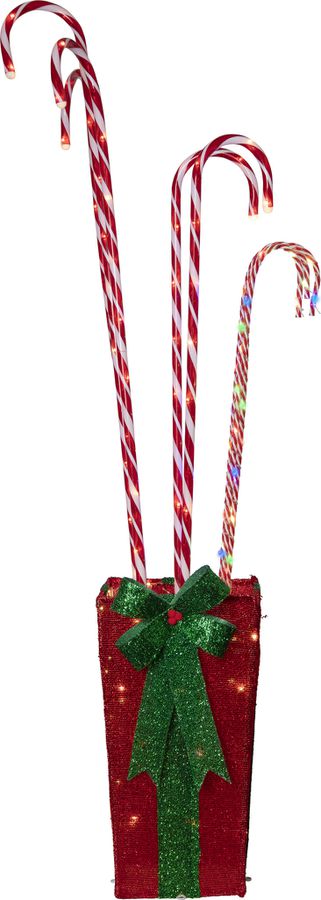 Outdoor Decoration CandyCane - IP44, Multicolor,Rot